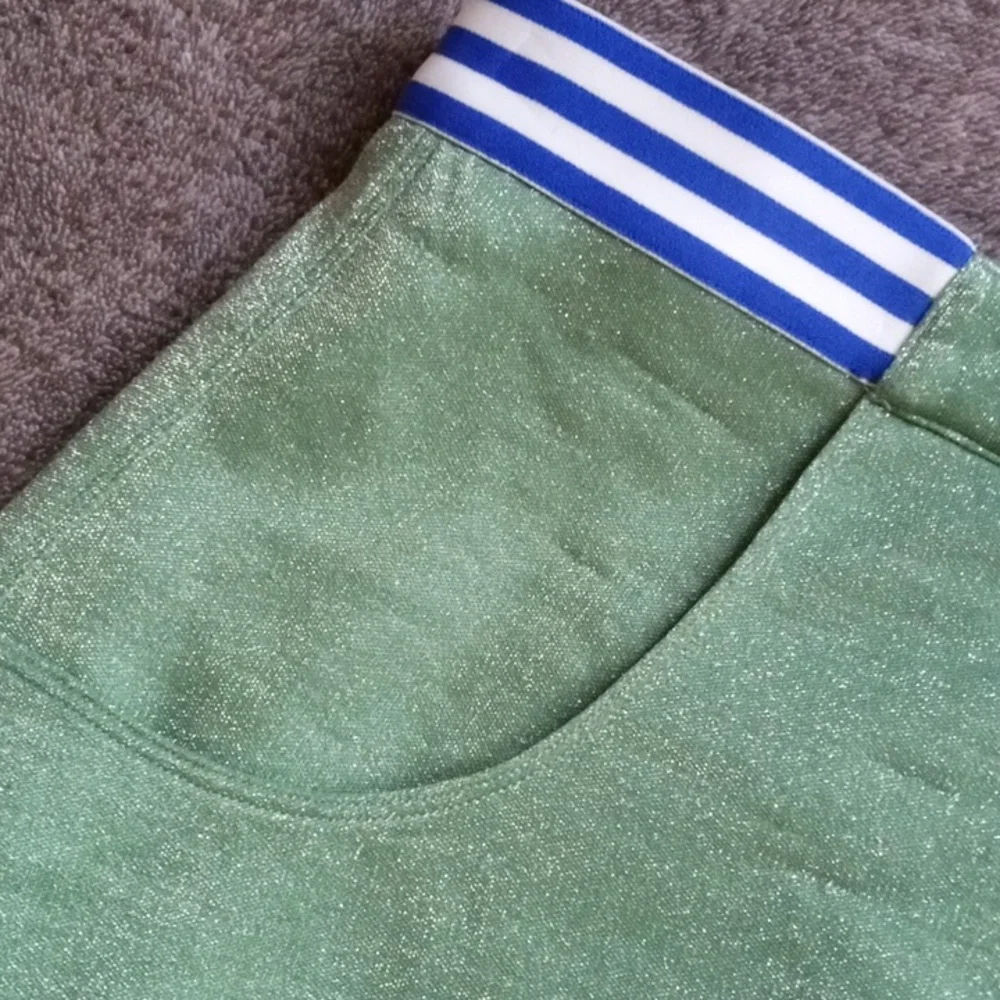 Buru pink plaid and green Lurex reversible tennis skirt - Picture 3 of 11